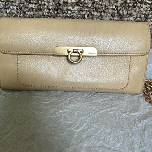 Ferragamo Wallet On Chain In Good Used Condition